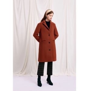 Petite Studio NYC Brenna Coat Cinnamon Color Size XXS